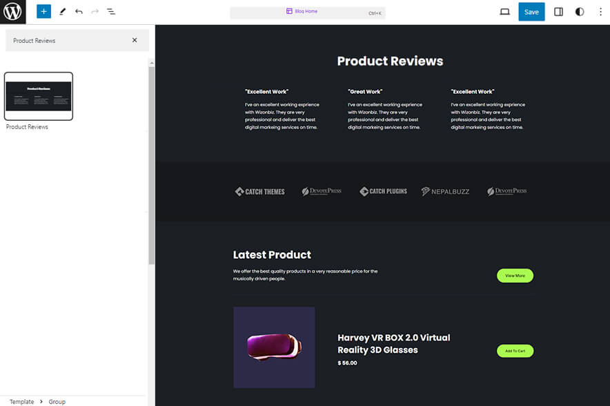 Warble - Music WordPress eCommerce Block Theme Product Reviews