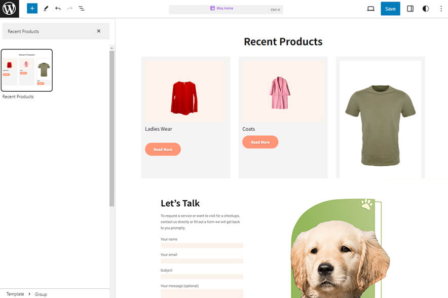 PawsCentral Pro - Pet WordPress eCommerce Block Theme Best Recent Products