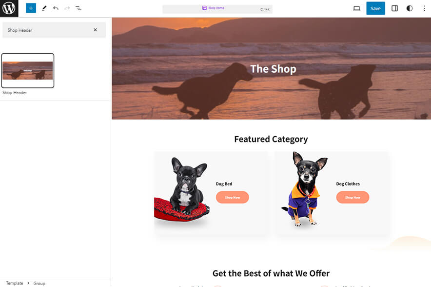 PawsCentral Pro - Pet WordPress eCommerce Block Theme Best Shop Header