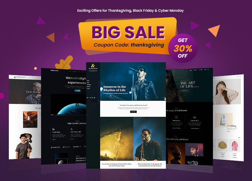 Thanksgiving, Black Friday & Cyber Monday Deal Image