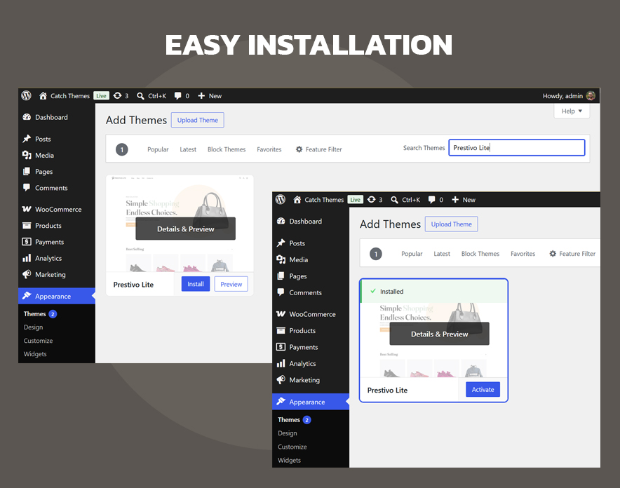 Easy Installation