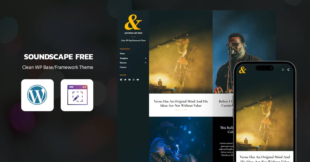 Soundscspe Soundscape - Photography and Music WordPress Theme
