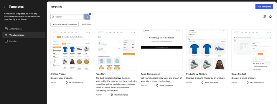 WooCommerce Templates